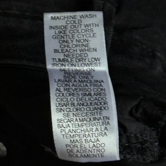 Worn Once! Wit & Wisdom Strait Leg Black Washed/Grey Jeans, Size 8 - Picture 11 of 13